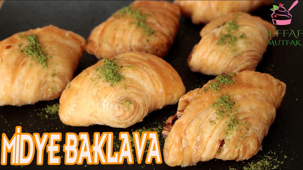 OKLAVALARI KÜSTÜREN TARİF😅 MİDYE BAKLAVA👏🏻SADECE MERDANE İLE❗❗ KAT KAT BAKLAVA YAPABİLİRSİNİZ💁🏼