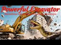 🔥LIVE: Powerful Excavator Demolishes Old Building in Extreme Conditions
