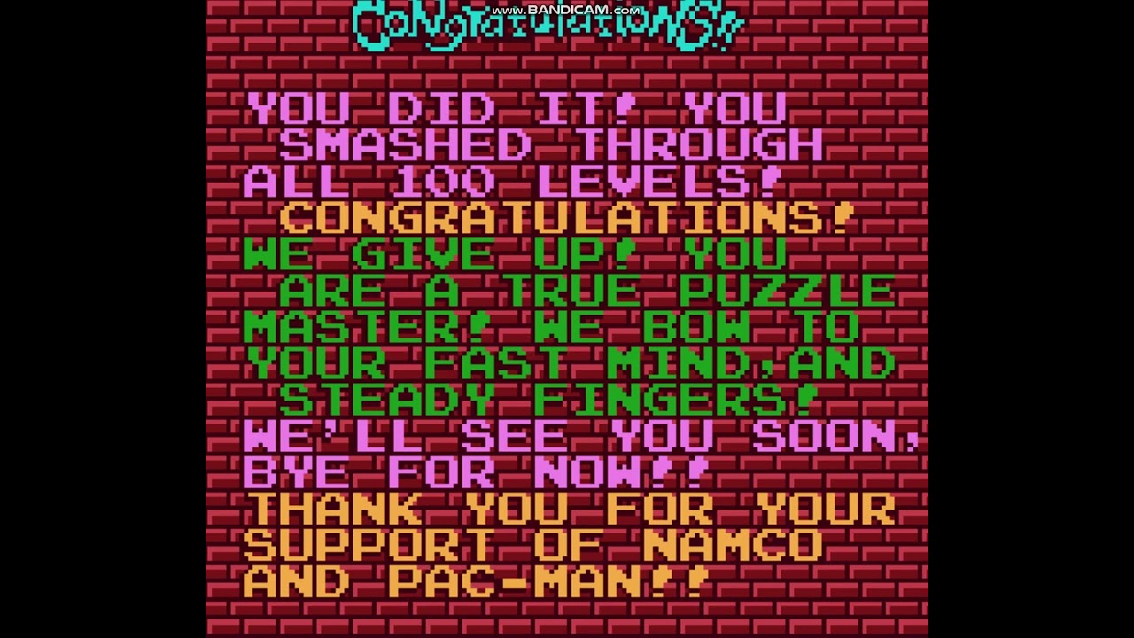 pac attack ending game boy color