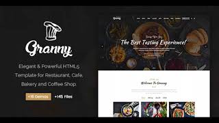 Granny - Elegant Restaurant & Cafe HTML Template | Themeforest Website Templates and Themes