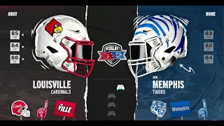CFB REIMAGINED 2024 Season Week 13 - Louisville (6-4) @ #23 Memphis (8-2)