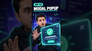 Episode 13 | Animated Modal Popup in JavaScript | HTML CSS JS Tutorial #shortvideo