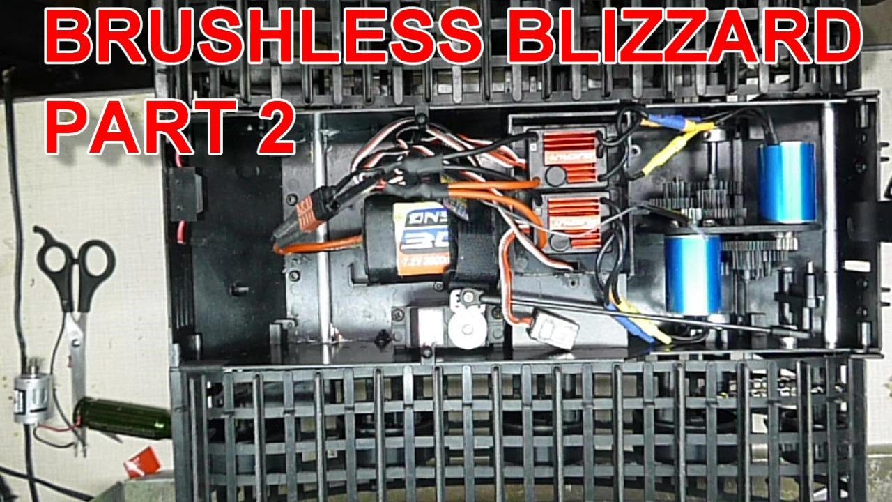 brushless kyosho blizzard conversion 