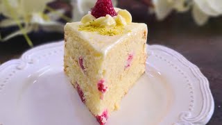 Celebrity Moist So Soft and Tender Easy and Simple Raspberry Cake Wealth