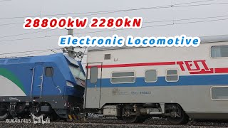 Can ES64F4 be changed like this 28800kW 2280kN HXD1 type 8000 from CHN ENERGY 北京环铁的一些测试列车 神华六节棍