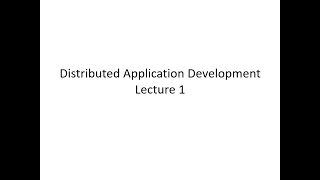 Distributed Application Development Lecture 1 Parallel Computing, UMA, NUMA Profile