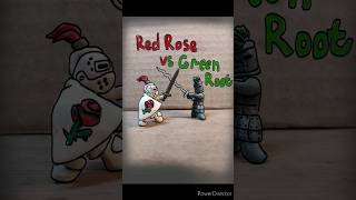 Red rose vs Green root #claymation #stopmotion #animation #games #plasticine #shorts #shortfilm
