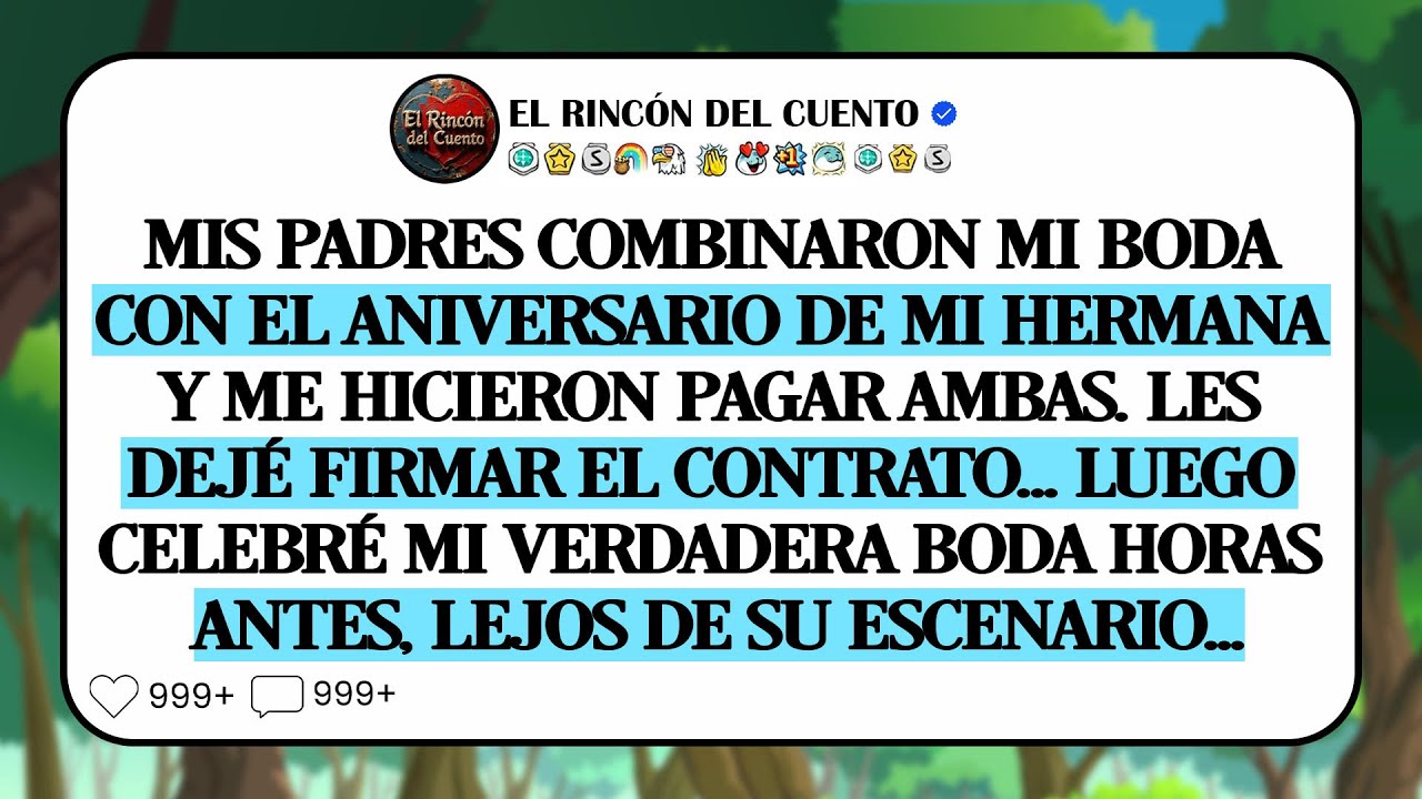 Mis padres combinaron mi boda con el aniversario de mi hermana y usaron mi nombre para pagar solos..