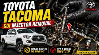 P0172 Toyota Tacoma 2019 GDI injector replacement / Removal || Faut Fix With Hamza