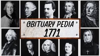 Famous People We've Lost in 1771 - Obituary in 1771