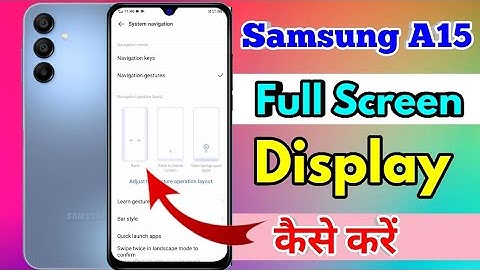 how to full screen display in samsung a15 | samsung a15 full screen display setting