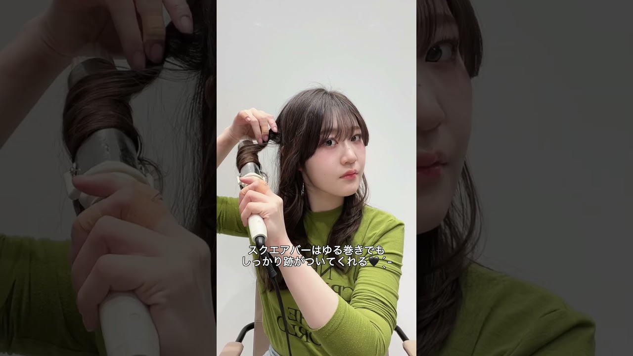 【ヘアアレンジ動画】40mmコテで作るゆる巻きサイドポニーテール♡