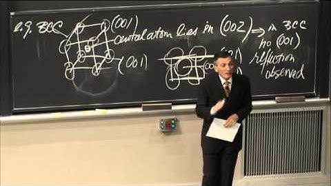 Lec 18 | MIT 3.091SC Introduction to Solid State Chemistry, Fall 2010