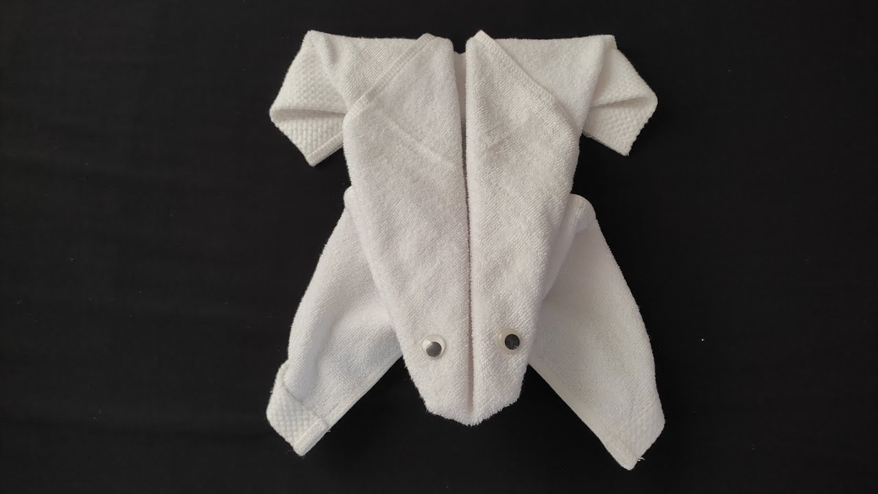 How to make animal towels Frog towel art towel folding YouTube
