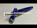 Pelikan souvern m605 dunkelblau  silber  review deutsch