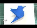 折り紙簡単「青い鳥」折り方|Origami Blue Bird Tutorial