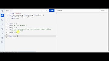 Membuat Pemrograman Bahasa C Untuk Menghitung Keliling Persegi Panjang
