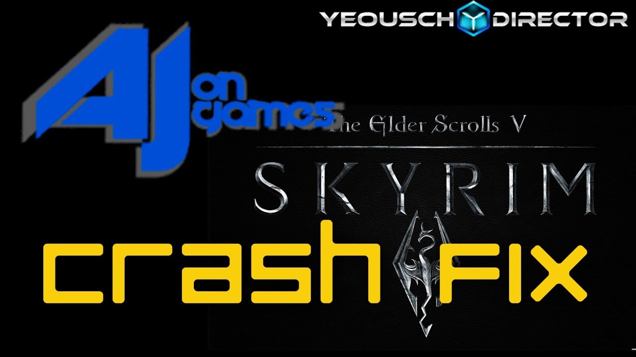 Краш Skyrim. Crash Fix - logo. Вступительный лого Bethesda Frozen.