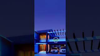 Stunning 3025 sq ft Contemporary Sloping Roof House Tour with 4 Bedrooms