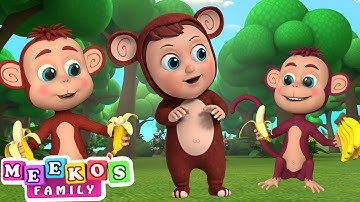 Baby Monkey Song 😻🐵🍌 | Animals For Kids | Meeko