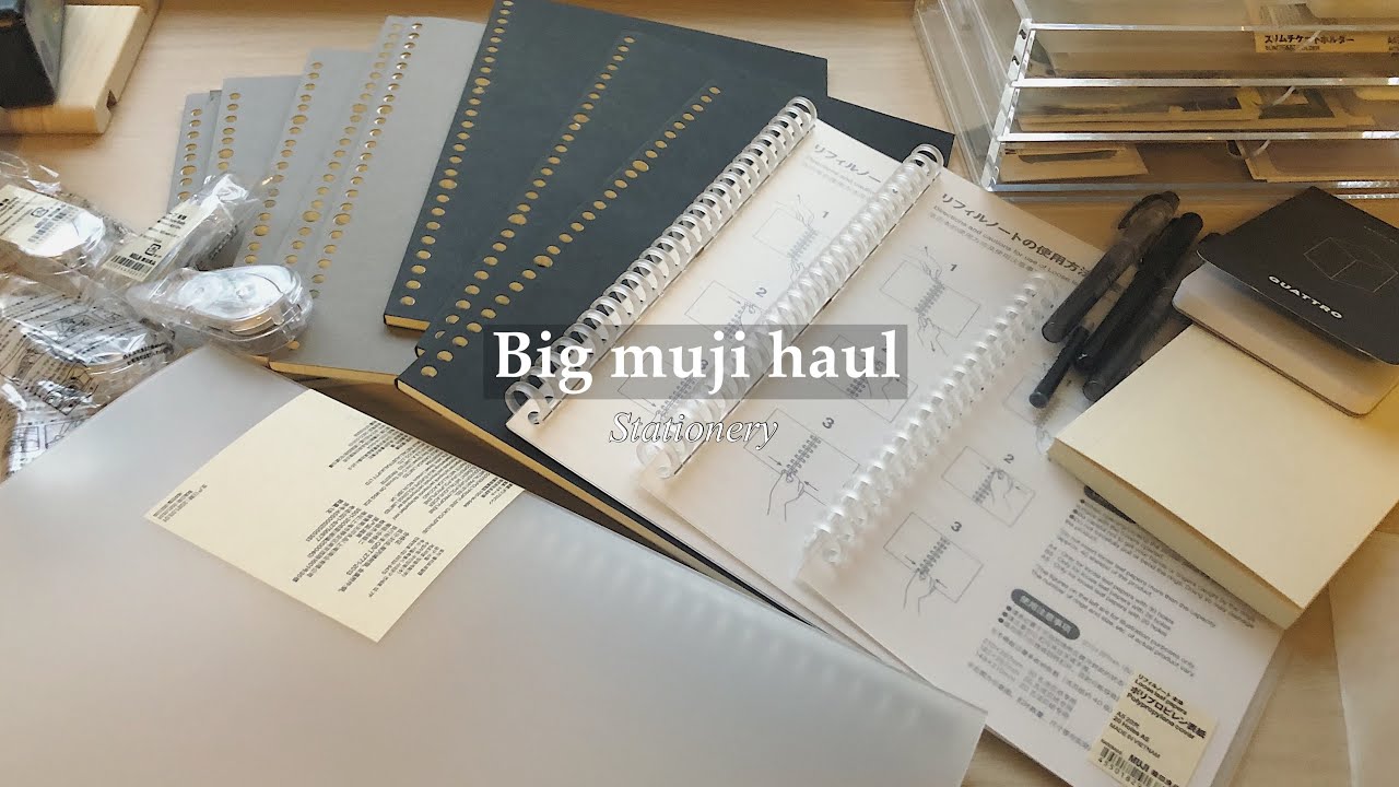Big MUJI haul ♥︎ Stationery