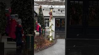 A LOT like Christmas - Kitchen Kettle Village with SNOW!  #lancasterpa #shorts #snowfall #shopping