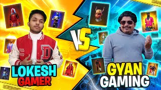 Lokesh Gamer Vs Gyan Gaming Best Collection Battle Who Will Win The End 🤯 Garena Free Fire
