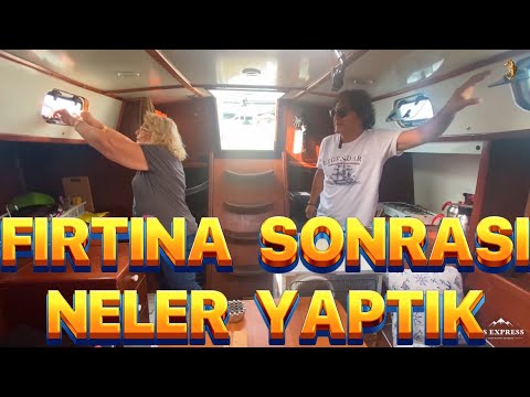 FIRTINA SONRASI NELER YAPTIK #yelkenli_tekne #sailing #yelkenli #shorts #shorts #bim #karavan