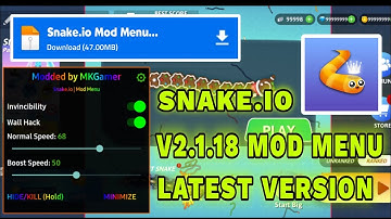 Snake.io V2.1.18 Mod Menu | Snake.io Mod Apk V2.1.18 | Snake.io Mod Menu Apk