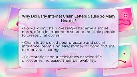 Why Did Early Internet Chain Letters Cause So Many Hoaxes? - Trend Unwrapper