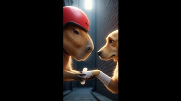 This Capybara Was Chased for Stealing... But He Was a Hero. #capybara   #heartwarming  #aivideo