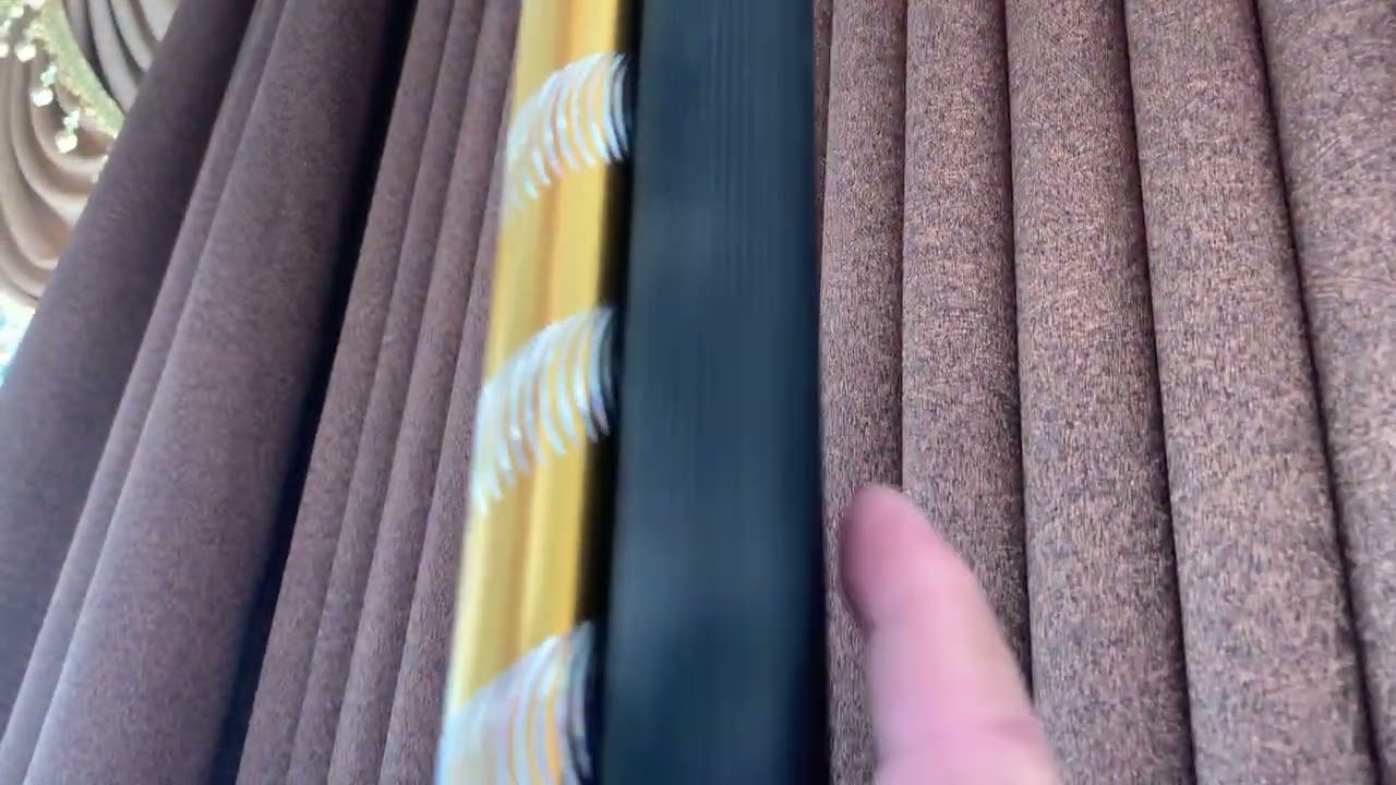 Bahan gorden tebal cocok pakai rel / besi yang tebal juga