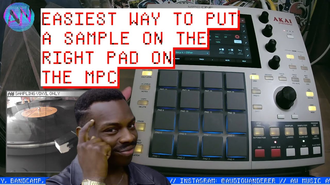 Easiest way to put a sample on the right pad on the MPC - YouTube