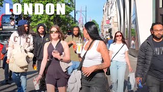 LONDON CITY TOUR | MAYFAIR OXFORD STREET  MAY 2024 | Central London Street Walk 4K