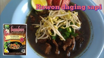 RESEP RAWON DAGING SAPI BUMBU INSTAN BAMBOE | Gampang Enak Praktis