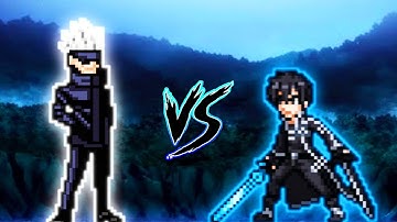 Gojo Satoru V7 VS Kirito V2 (3 forms) in Jump Force Mugen 🤔