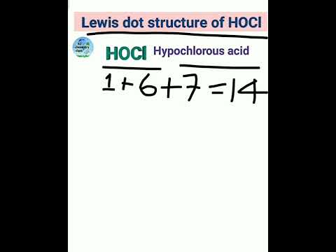 Video: Bagaimana struktur Lewis HOCl?