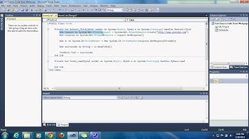 {VB.NET}∞Tutorial 8 - Get Webpage Source Code