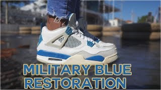 NIKE AIR JORDAN 4 MILITARY BLUE 2012 RESTORATION