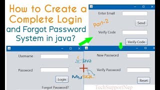 How to Create a Complete Login and Forgot Password System in java ? [Part-2][With Source Code]