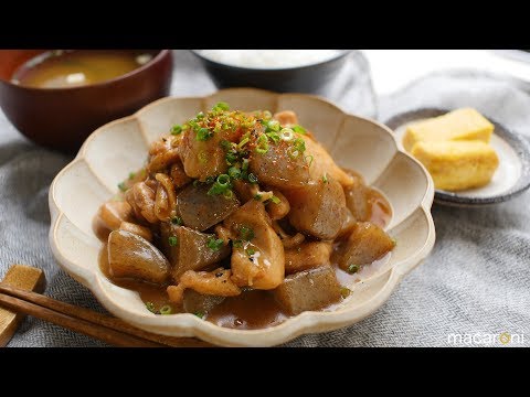 旨味じっくり！鶏もも肉と こんにゃくの コク 味噌 煮 のレシピ 作り方