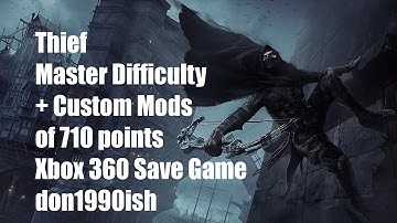 Thief Master Difficulty 700 points XBox 360 Save.