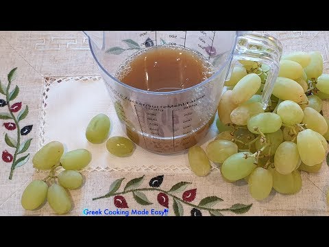 How to prepare homemade Grape Must (Moustos) - Σπιτικός Μούστος