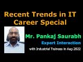 Recent Trends in IT Expert Interaction Mr Pankaj Saurabh