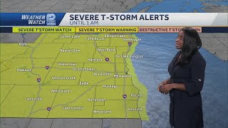 Severe thunderstorm watch issued for southeast Wisconsin