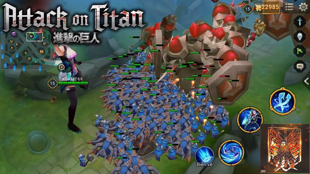 Kinas : ATTACK ON TITAN phiên bản Liên Quân Mobile – Arena of valor animation