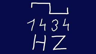 1434 hz square