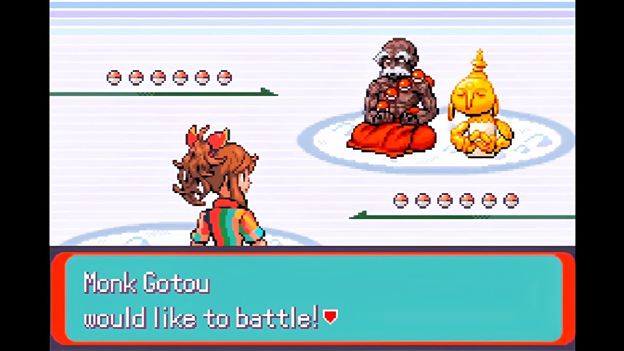 Pokemon Pisces - Meditating Monk Gotou @ The Cold Mines, Glacier Trial + Focus Band (Singles, Hard)