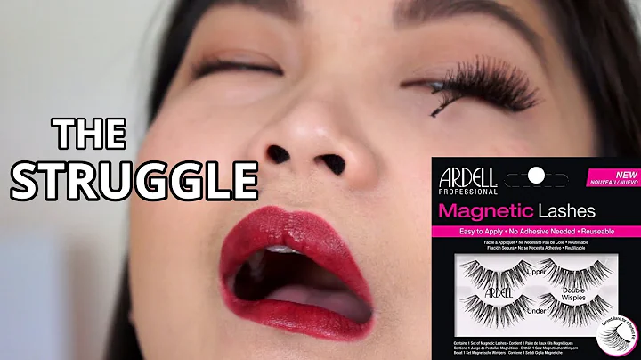 TRY ON ARDELL MAGNETIC LASHES | FULL DAY WEAR TEST | DOUBLE WISPIES