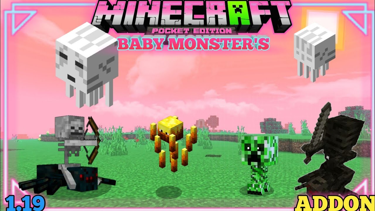 Baby Mod Pack Minecraft Java Baby Mobster Addon For Minecraft Pe 1.19 | Minecraft Java Like Baby Mod ...